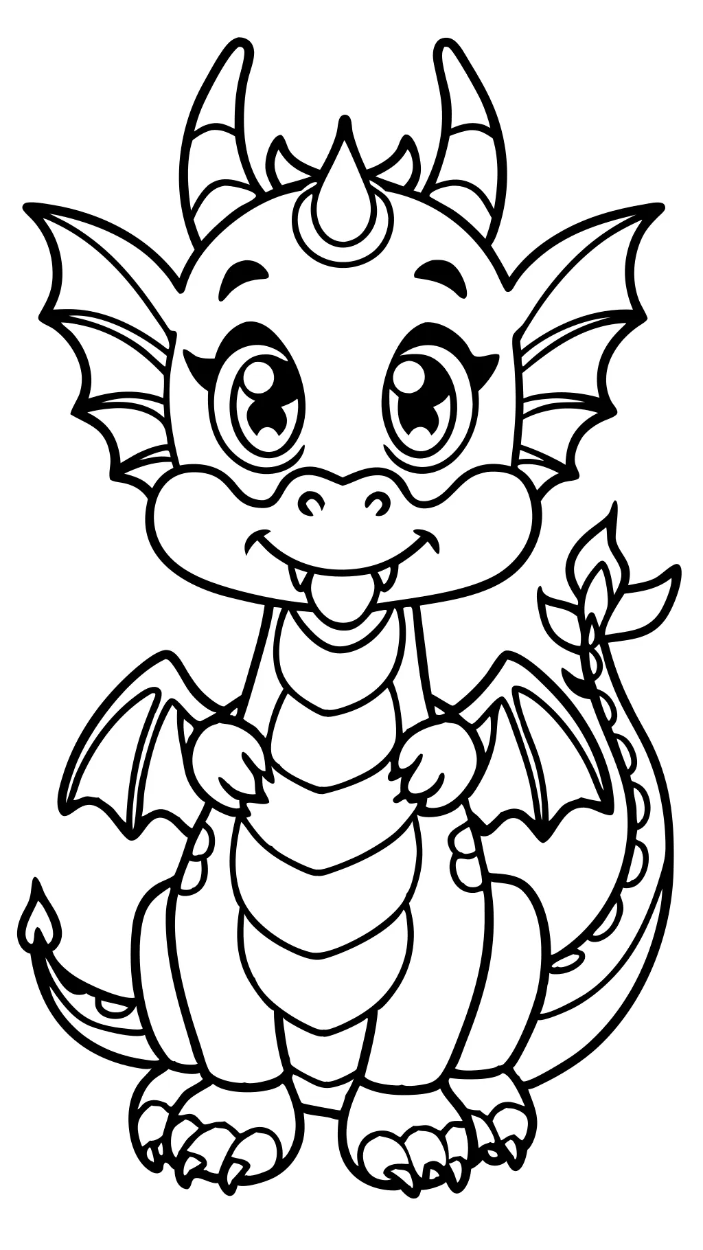 printable coloring pages dragon